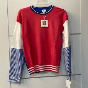Yal New York mixed knit top